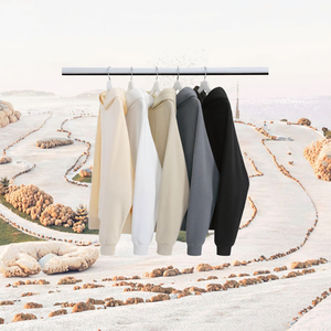 Pull à capuche en molleton français 100% coton de haute qualité, 500 g/m², lourd, vierge, personnalisable, imprimé, surdimensionné, broderie 3D - Product Image 3