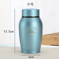 Urna Moderna para Mascotas en Forma de Lágrima de Acero Inoxidable, Impermeable, Duradera, Sellada, Segura, Recipiente para Cenizas de Perros, Gatos y Otras Mascotas, Artículos Funerarios XUCHN