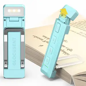 2024 cobertura de iluminación expandida mejorada de larga duración Usb recargable Mini Led portátil Glocusent luz de lectura de libros con temporizador