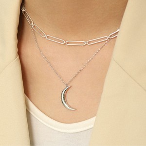 Collana con Luna in Argento Sterling 925 Placcato Oro Rodio, <span class=keywords><strong>Gioielli</strong></span> alla Moda all'Ingrosso - Product Image 5