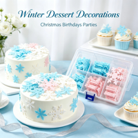 Papier Wafer A4 en Gros, Boîte de Rangement Transparente à Motifs Floraux, Vente Directe Usine, Fournisseur OEM, Décoration de Gâteaux en Stock