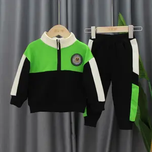 Jungen Anzug 2021 neue männliche Baby Frühling und Herbst Sportswear zweiteilige Kinder kleidung Jungen Kleidung Anbieter