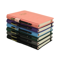 Promotionnel a5 gros cuir pu doublé petit cahier de couverture en cuir logo personnalisé personnalisable