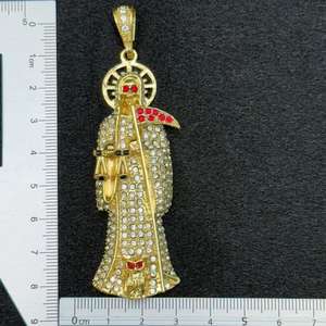 Groothandel Sieraden Mode Klassieke Dikke Zeis Balans Zirkoon Reaper Serie Hanger Gothic Cultuur Reborn La Parca Grim Reaper - Product Image 5