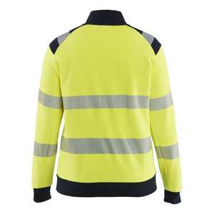 BLAKLADER - 347117623389XS Sweatshirt Multinorm Hi-Vis Femme Zip Hi-vis jaune/bleu marine-EAN 7330509891605 HI-VIS WORKWEAR - Product Image 2