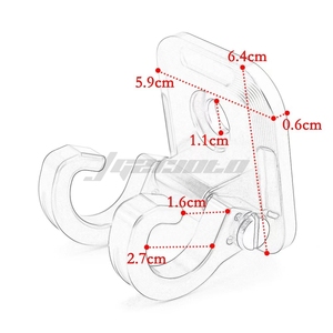 Accessori <span class=keywords><strong>Moto</strong></span>: Gancio Portacasco Anteriore in Alluminio con Blocco di Sicurezza per <span class=keywords><strong>HONDA</strong></span> GIORNO 125 - Product Image 6