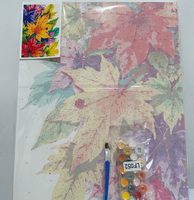 Huijie K040 30x40cm Kit de peinture par numéros de portrait imprimé numériquement en acrylique, style américain, fait main, écologique, pour la relaxation