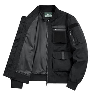 Veste de loisirs pour hommes et hommes d'âge moyen, personnalisable avec logo, pour le printemps et l'automne, idéale pour le camping en montagne, veste multifonctionnelle pour activités de plein air, multi-poches, tendance. - Product Image 2
