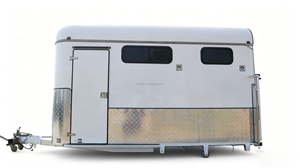 Remolque de transporte de caballos de cabeza redonda para 2 caballos, de carga angular, estándar, para carreras, Australia - Product Image 5