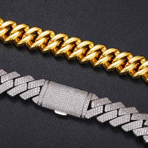 <span class=keywords><strong>Collar</strong></span> de <span class=keywords><strong>Estilo</strong></span> Clásico Europeo y Americano de Alta Calidad, Cadena Cubana de Diamantes de 16 mm, <span class=keywords><strong>Collar</strong></span> de Joyería para Raperos con <span class=keywords><strong>Estilo</strong></span> Hiphop - Product Image 3