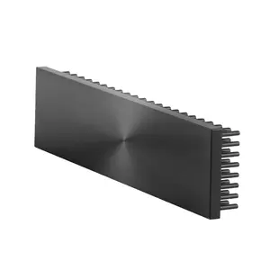 7W uzunluk genişliği 150*60mm ve yükseklik 20mm siyah eloksal dikdörtgen Led ışık alüminyum Pin Fin küçük soğutucu 60mm