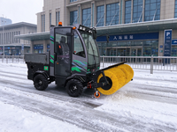 Souffleuse à neige automatique à essence avec moteur pour ATV, balayeuse de route et équipement de débroussaillage