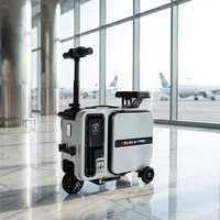 ELALA Nouvelle Conception Valise Électrique Durable 32L avec Bande Lumineuse Ambiante Colorée, pour Deux Personnes, Idéale pour l'Aéroport