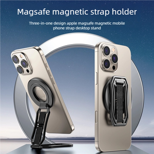 Hands Free N52 Strong Magnet 1600g Hold + Wrist Strap Anti Slip + 360° Rotation 3 in 1 Magnetic Strap <b>Stand</b> for <b>Desktop</b> Handheld - Product Image 2