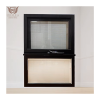 Ventanas Modernas de Aluminio con Manivela, Doble Acristalamiento, Aislamiento Térmico de Alta Eficiencia Energética