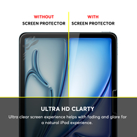 Protecteurs d'écran en verre trempé transparents pour iPad Air 11(2025) Protecteur d'écran en verre sans bulles