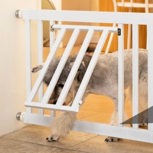 Puerta de Aislamiento Moderna <span class=keywords><strong>para</strong></span> Mascotas, Barrera Anti-entupimiento <span class=keywords><strong>para</strong></span> Gatos y <span class=keywords><strong>Perros</strong></span>, Valla Interior de Seguridad Metálica Ajustable con Cierre Push-Up - Product Image 5