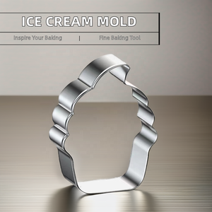 アイスクリーム型の人気のある夏のステンレス鋼クッキーカッター人気のクッキーツール - Product Image 5
