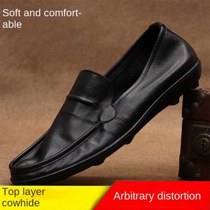 Nouveauté Été 2026 Mocassins Décontractés pour Hommes en Cuir Doudou Polyvalents, Bout en Cuir de Vachette, Semelle Extérieure en Caoutchouc, Souples, Faciles à Enfiler, Respirants - Product Image 6