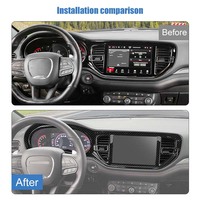 Autocollants de protection pour le panneau de navigation central pour Dodge Durango 2022 et plus, adaptés aux écrans de 10,1 pouces, accessoires de voiture