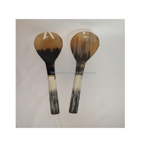 Cuillères décoratives en forme de corne, pour la maison, hôtel et restaurant, avec manche rond, cuillère à service - Product Image 6