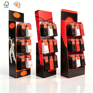 Suporte de Exibição de Papelão Corrugado para Montagem na Parede, Prateleira de Exibição Personalizada, Dobrável e Ecológica - Product Image 1