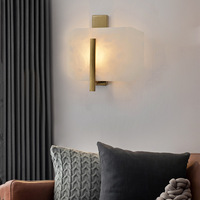 Lampe de table LED moderne Senya-Pro Alabaster Lighting, abat-jour en pierre naturelle, lampe décorative de chevet à intensité variable, lumière ambiante chaude