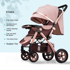 Cochecito Metálico de Alta Visibilidad con Ruedas Silenciosas de Cuatro Ruedas y Reposabrazos Reversible Ligero para Bebé - Product Image 6