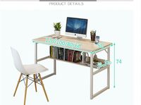 Ailichen Executive Design Metalen Computer Staande Bureau Met Houten Top Kantoormeubilair Tafel Stijlvolle Computer Tafel