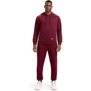Rdruko <b>Men's</b> Sweatshirt Set <b>Hoodie</b> Joggers 2 Piece Lightweight Breathable Moisture Wicking Anti Pilling Knitted Fabric - Product Image 4