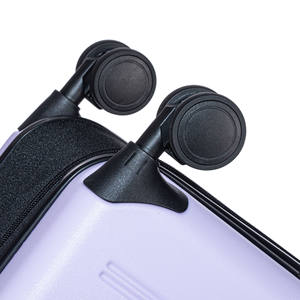 काले आधुनिक व्यापार फोल्डेबल पीसी स्पिनर सूटकेस छोटे आकार की बड़ी क्षमता वाले हल्के ट्रॉली पोर्टेबल पोर्टेबल - Product Image 6