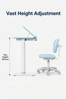 Bureau d'étude pour enfants avec écran LED, tiroir de rangement, réglage électrique de la hauteur et inclinaison, moteur unique, pour peinture artistique