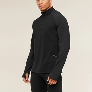 เสื้อแขนยาวผู้ชายแบบครึ่งซิปสำหรับออกกำลังกาย - Product Image 2