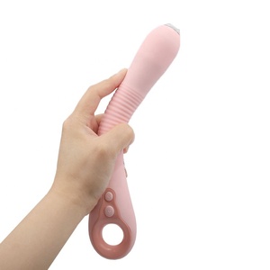 Potente Silicone di grado medico IPX5 telecamera di riscaldamento impermeabile vibratore 9 livelli ad alta frequenza vibrazione USB ricaricabile rosa - Product Image 2