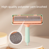 Produits pour animaux de compagnie, accessoires pour chiens, best-sellers, brosse de toilettage pour animaux de compagnie en plastique auto-nettoyante réutilisable, rouleau anti-poils, nettoyeur