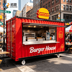 Robust Container Trailer Outdoor Mobile Street Galvanized Equipment Kitchen Bar - Product Image 1