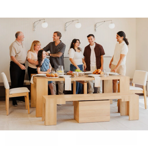 Table transformable pour la maison et l'hôtel, meubles multifonctions extensibles, la table d'angle <span class=keywords><strong>peut</strong></span> être transformée en table à manger de 3 m - Product Image 1