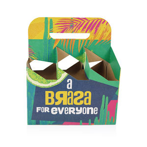 Paquete personalizado <span class=keywords><strong>de</strong></span> 4-6 cajas <span class=keywords><strong>de</strong></span> cartón <span class=keywords><strong>de</strong></span> papel Kraft corrugado para cerveza, vodka, soda, repujado, embalaje <span class=keywords><strong>de</strong></span> botellas <span class=keywords><strong>de</strong></span> bebidas - Product Image 3