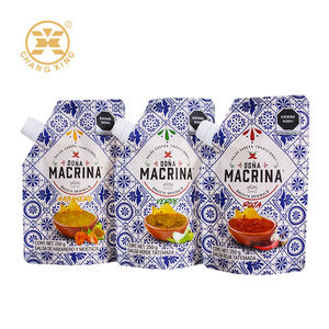 Pochette à bec latéral en plastique de qualité alimentaire personnalisée pour l'emballage de sauce au gingembre Sac de pâte à l'ail Pochette de <span class=keywords><strong>ketchup</strong></span> Doypack sans Bpa - Product Image 3