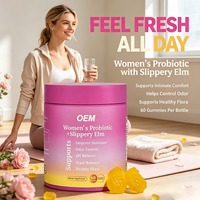 Gummies Probiotiques à l'Orme Rouge pour Femmes – Gummies Probiotiques Vaginales Originales pour Femmes – Complément Herbal Hormonal
