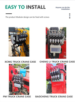 Control Remoto Inalámbrico por Radio para Grúas Industriales, Código Fijo, IP68 Impermeable, Bomba de Concreto, Motores de Doble Embrague de 12v o 24v CC