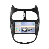 MEKEDE Autoradio Multimédia Intégré avec Plusieurs Interfaces Utilisateur, Lecteur Audio Radio Car-play Auto 6+128G pour Peugeot 206 206CC 206SW 2000-2008 7 pouces
