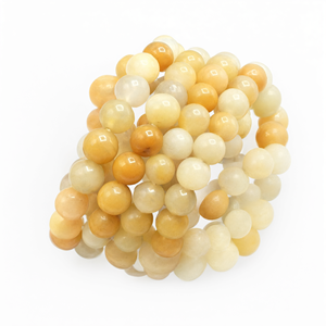 Bracelet en Aventurine jaune, perles de 8 mm, lot de 4 pièces, bijoux en pierres précieuses/cristaux pour la fête des mères - Product Image 2