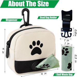 Qiqu Tùy Chỉnh Con Chó Poop Túi Chủ Cho Dây Xích Con Chó Chất Thải Túi Dispenser Con Chó Chất Thải Túi Chủ Cho Dây Xích Thông Thường & Có Thể Thu Vào Túi - Product Image 3