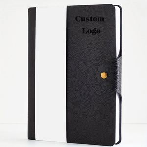 Premium A3 Spiral Address Book with Embossed Logo <b>Pen</b> Holder Personalized Leather Cover 80 Sheets Promotional Use - Product Image 2