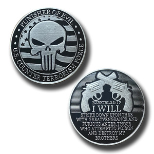 Moneta commemorativa da collezione della Forza Antiterrorismo USA, <span class=keywords><strong>Punisher</strong></span> of Evil, Ezechiel 25:17 - Product Image 1