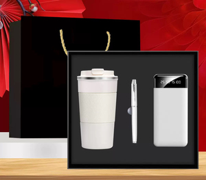 Cadeaux IStapromo, tasse à café de luxe personnalisable avec ventilateur pliable, logo d'entreprise, ensemble de cadeaux promotionnels pour le bureau, fabrication en usine - Product Image 4