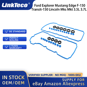 Linkteco ชุดปะเก็นฝาครอบวาล์วสำหรับ <span class=keywords><strong>Ford</strong></span> Explorer Mustang EDGE F-150 Transit-150ลินคอล์น MKS MKT 3.5L 3.7L 2011-2020 STX <span class=keywords><strong>XL</strong></span> XLT - Product Image 2