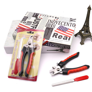 กรรไกรตัดเล็บสัตว์เลี้ยงสแตนเลสพร้อมตะไบเล็บแบบพกพาสำหรับสุนัขแมวสัตว์ขนาดเล็ก-ขายส่ง - Product Image 2