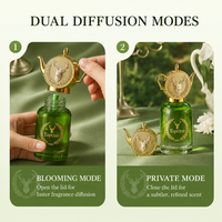 Diffuseur de parfum magnétique TopOne à double diffusion, en verre émeraude, pour huiles essentielles, avec ornement cerf noble, coffret cadeau